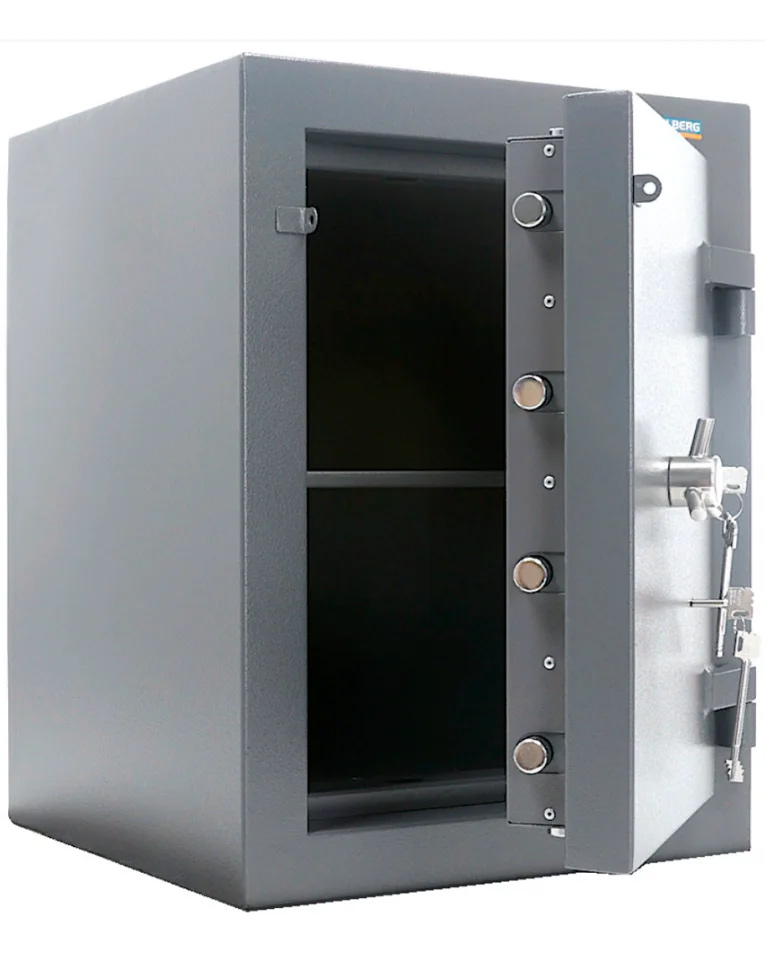 Сейф взломостойкий (670*510*510мм.) два ключевых замка, 1 полка, 3 класс, Гранит III-67.KL, графит Valberg - фото 5