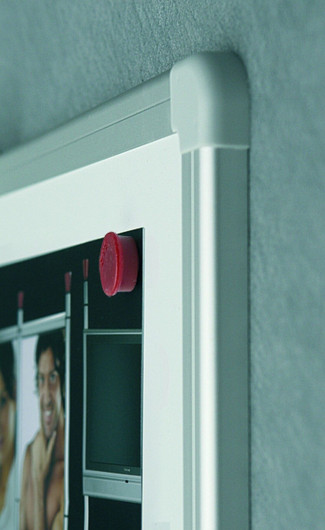 Дошка біла магнітна сухостиральна ALU23 90*120см., алюмінієва рамка, лак 2x3 — фото 6