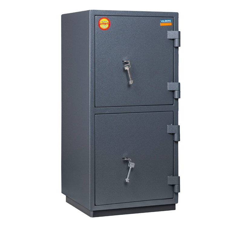 Сейф взломостойкий (930*440*430мм.) два ключевых замка, 2 полки, 1 класс, Кварцит.90Т/2, графит Valberg - фото 1