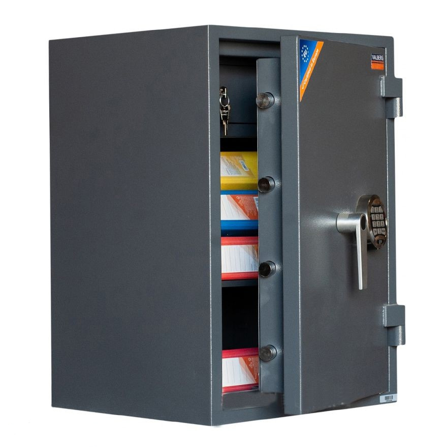 Сейф огневзломостойкий (655*440*430мм.) элек/код. замок, 1 полка, кас/ячейка 2 класс., графит Valberg - фото 6