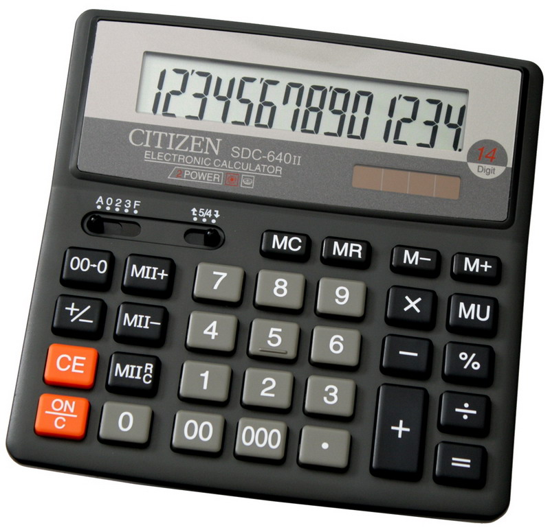 Калькулятор SDC-640, 14 розрядів, (156х156х31мм.) Citizen - фото 1