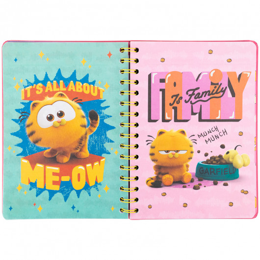 Щоденник на спіралі, тверда обкладинка, Garfield (GF25-438) Kite — фото 10