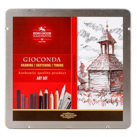 Набор художника Gioconda 8899, 24 предмета в металлическом пенале Koh-i-noor - фото 3