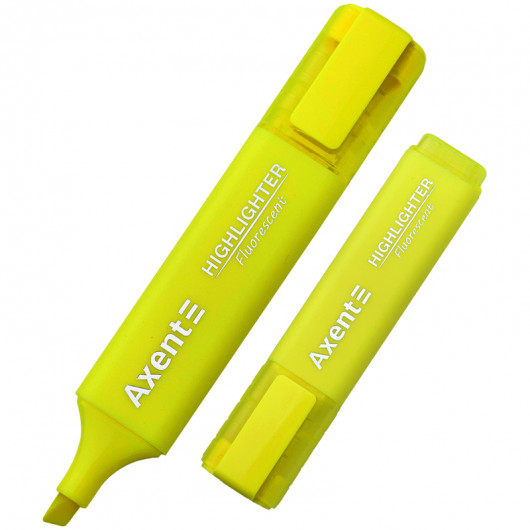 Маркер текстовий Highlighter 2537-A, 1-5 мм клиноп., жовт. Axent — фото 2