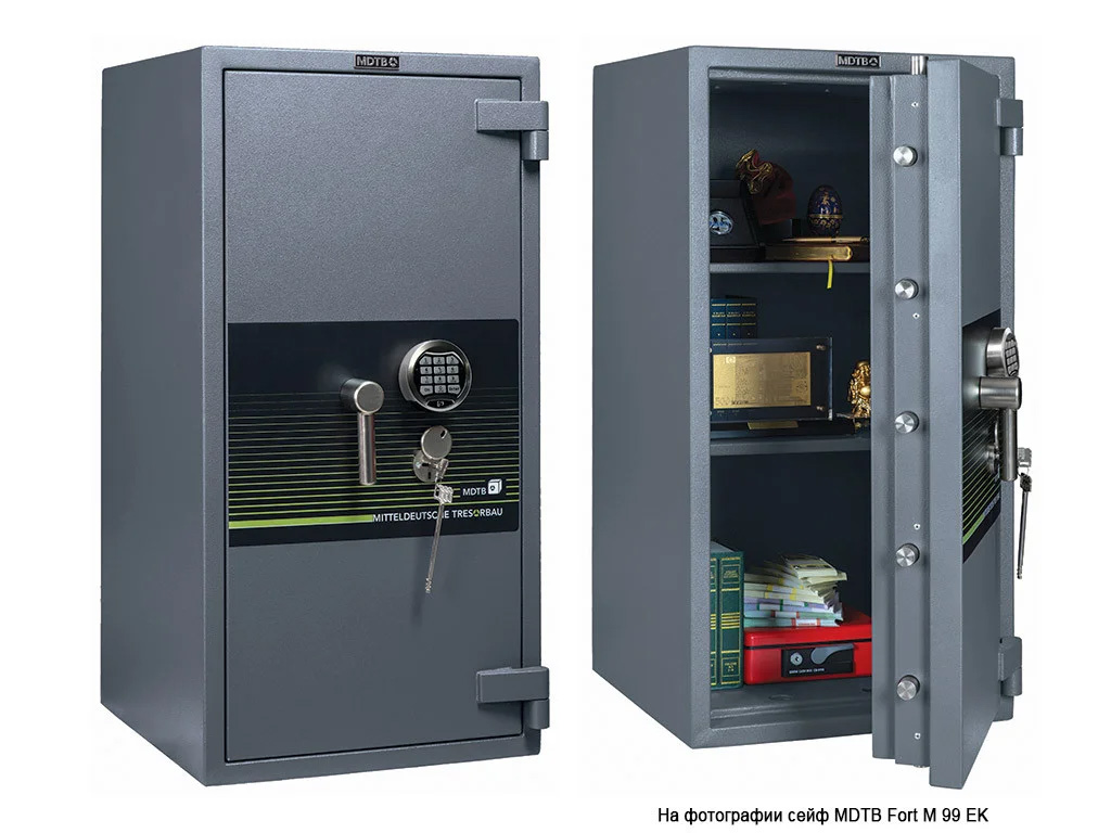 Сейф взломостойкий (1660*680*510мм.) два ключевых замка, 4 полки, 3 класс, Fort-M 1668.2K, темно-сер MDTB - фото 1