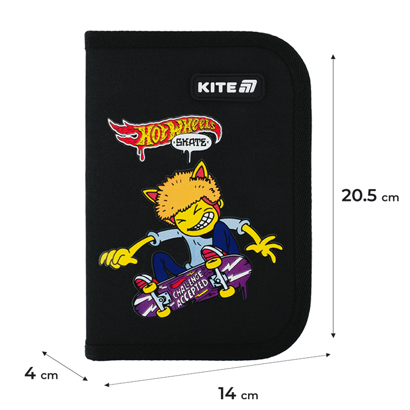 Пенал Kite 1 отд., 2 отв., без наполнения 622-2 «Hot Wheels» Kite - фото 8