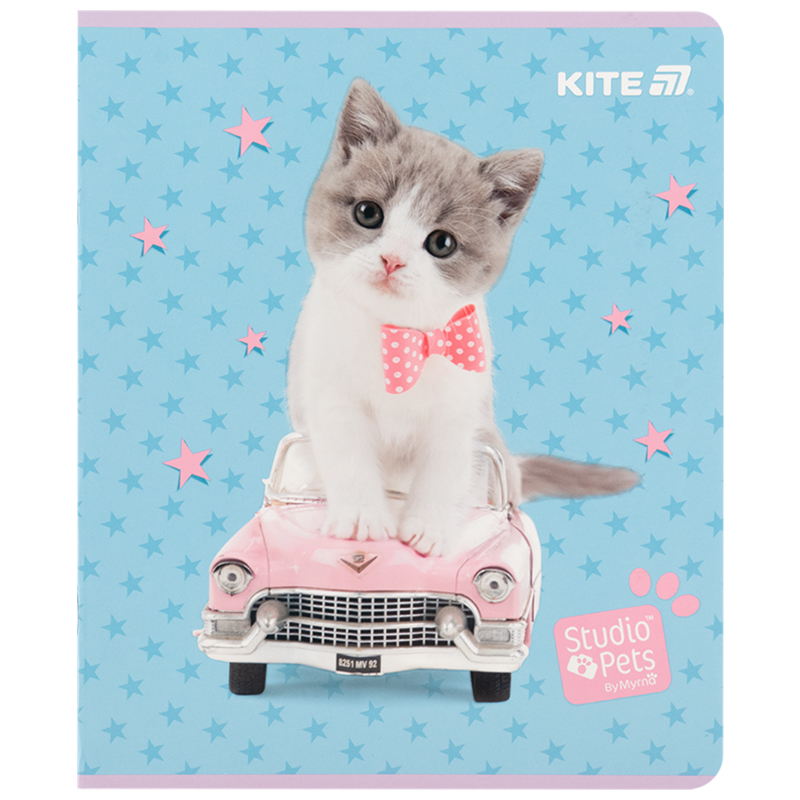 Тетрадь 24 лист., кл., софт тач + УФ лак, Studio Pets (SP25-238) Kite - фото 23