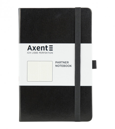 Книга записна Partner А5 (125*195мм.), 96арк., ліновка - крапка, чорн. Axent — фото 10
