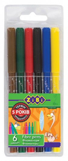 Фломастери 6 кол. ZiBi — фото 2