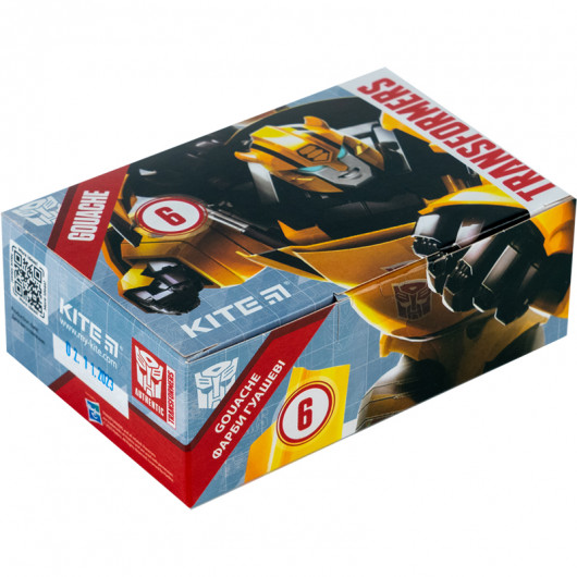 Гуаш, 6 кол., 20 мл Transformers (TF23-062) Kite — фото 5
