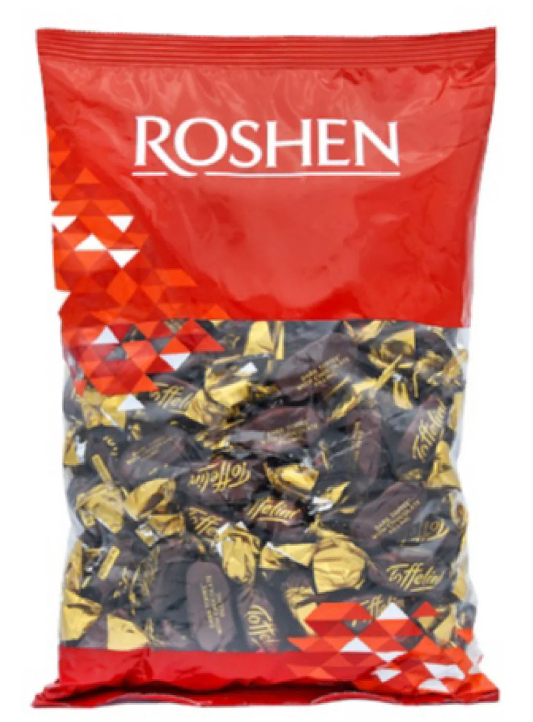 Цукерки Toffelini з шоколадною начинкою, 1кг. Roshen — фото 2