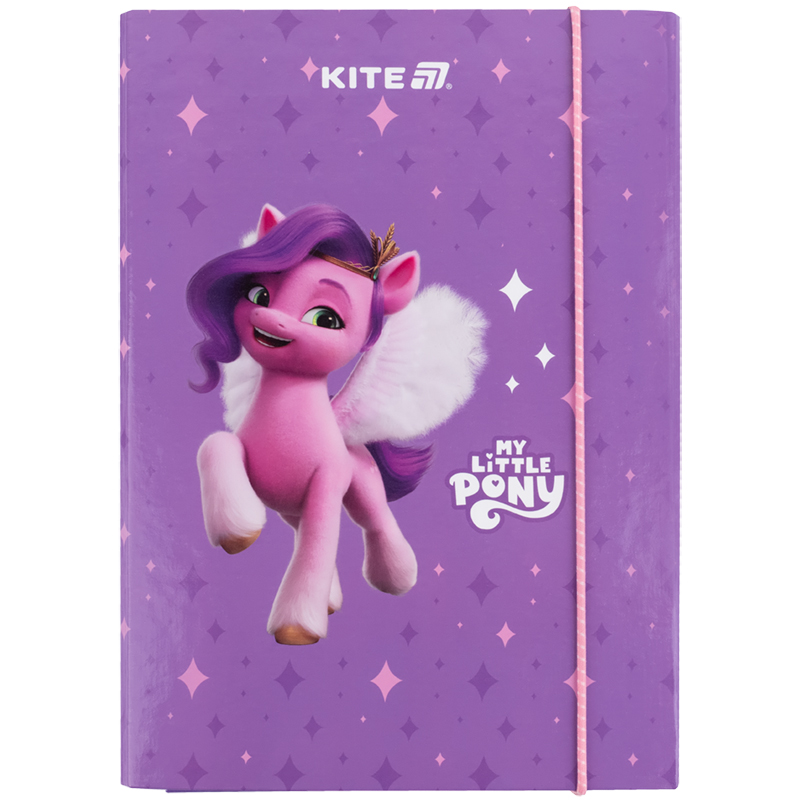 Папка для тетрадей B5, на резинках, картон, Little Pony (LP25-210) Kite - фото 6