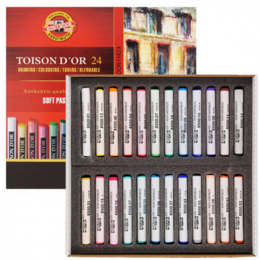 Пастель сухая 24 цвета, TOISON D'OR 8514 Koh-i-noor - фото 5