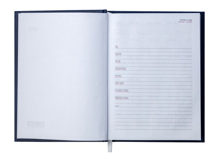 Щоденник не датований STRONG, (150*205мм.), 144арк., бумвініл, лінійка син. BuroMax - фото 4