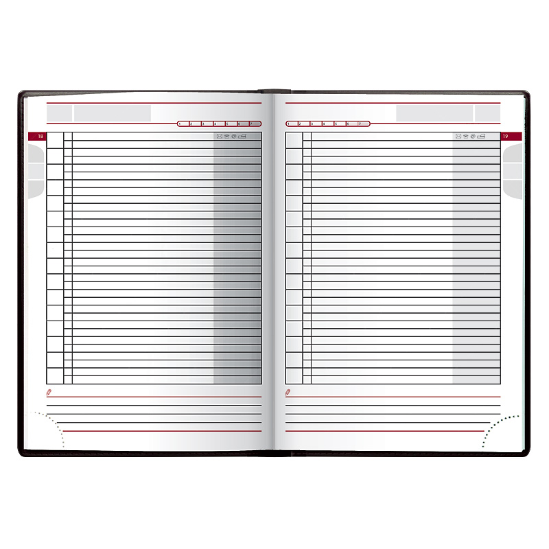 Щоденник недатований Агенда LaFontaine, бордо Brunnen - фото 1