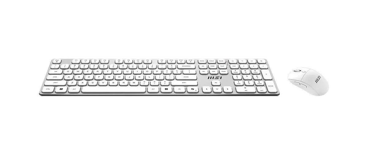 Набор беспроводной клавиатура + мышь FORGE K210 W COMBO WHITE UA, 2,4ГГц., укр./анг., бел. MSI - фото 1