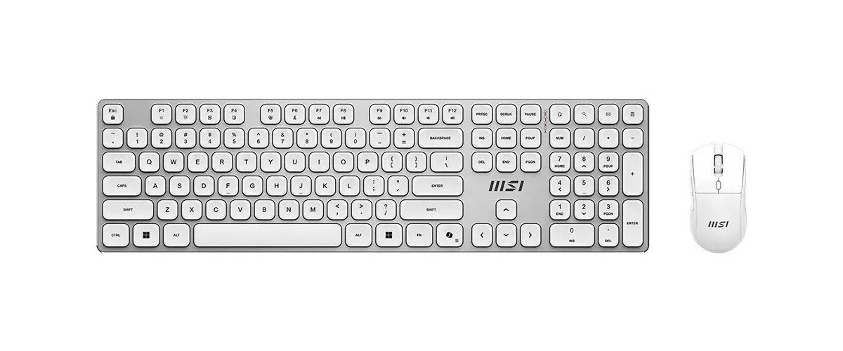 Набор беспроводной клавиатура + мышь FORGE K210 W COMBO WHITE UA, 2,4ГГц., укр./анг., бел. MSI - фото 7