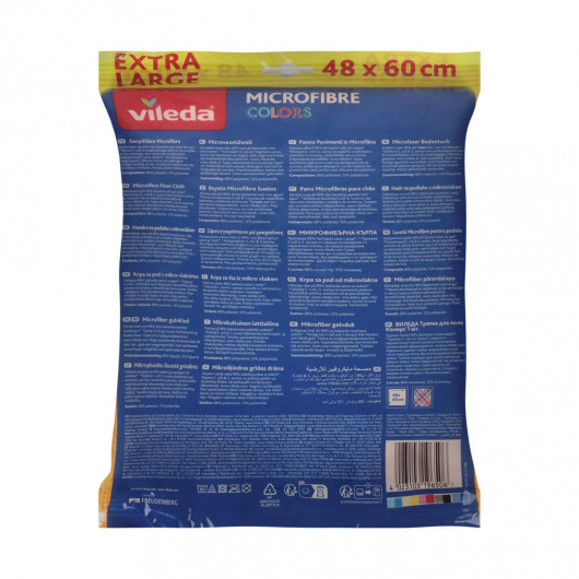 Салфетка для пола из микрофибры, 48*60см., 1шт., ассорт. Vileda - фото 5