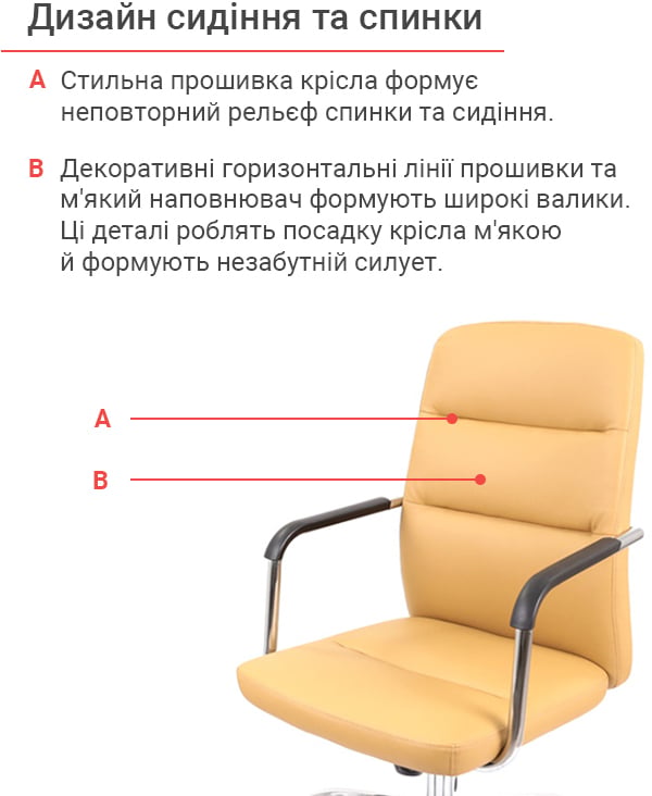 Крісло для персоналу Натан CH TILT, темно-бежев. АКЛАС — фото 22