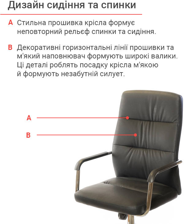 Крісло для персоналу Натан CH TILT, чорн. АКЛАС — фото 12