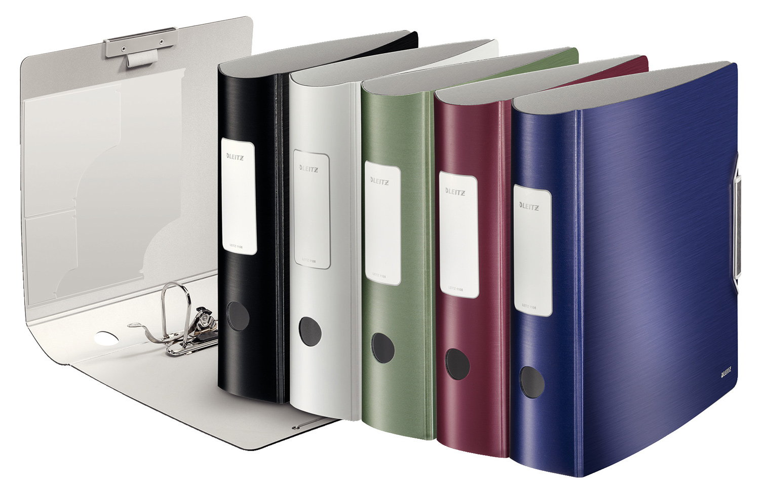Регистратор 8,2см. А4 (PP) 180 Style, гранатовый красн. LEITZ - фото 5