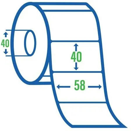 Термоэтикетка самоклеющаяся T.Eco, 58*40, 1000шт/рул Украина - фото 2