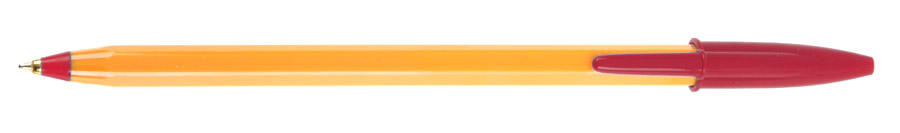 Ручка шариковая Orange, корпус оранж., стержень красн. Bic - фото 5