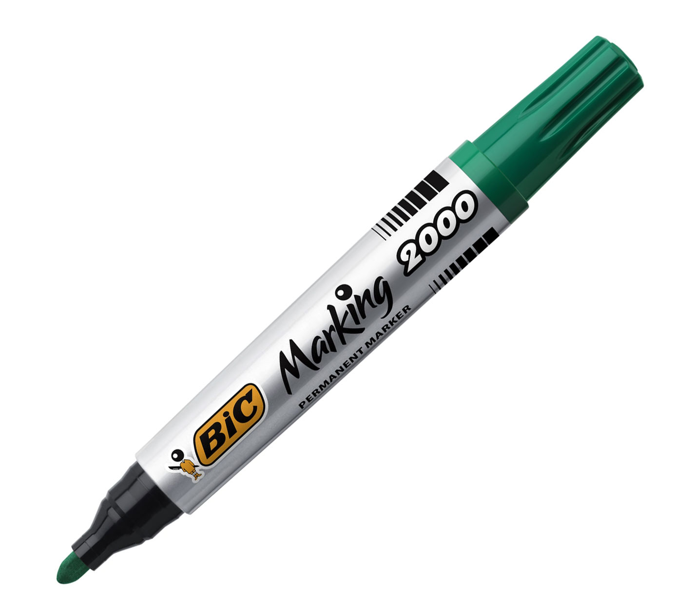 Маркер перманентный 2000, круглое острие 2,5мм., зелен. Bic - фото 5