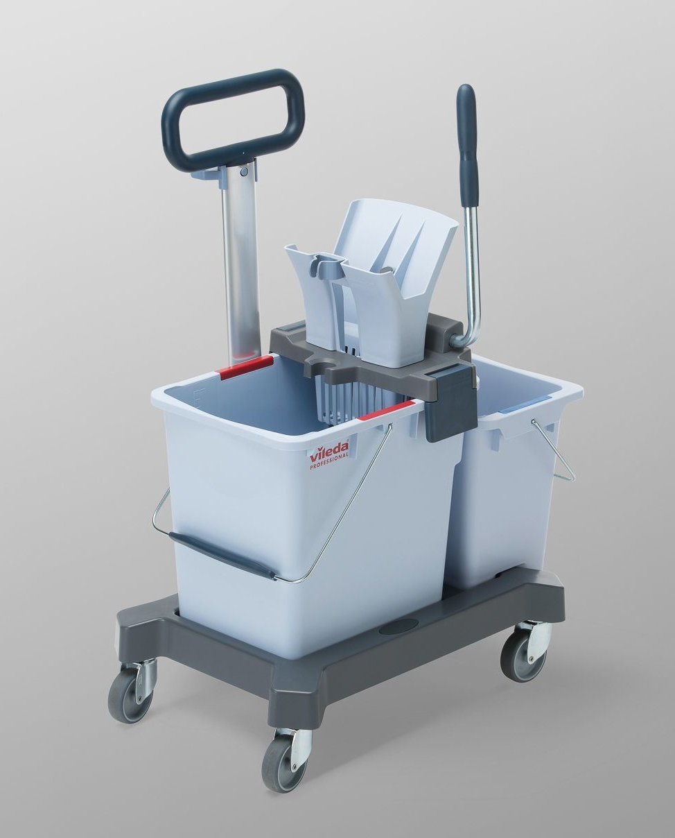 Тележка для уборки на 2 ведра, 25л.+10л., UltraSpeed Pro Double Bucket System Push (147209) Vileda Professional - фото 2