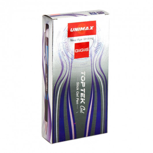 Гелева ручка Top Tek Gel, 0,5, синя Unimax — фото 3