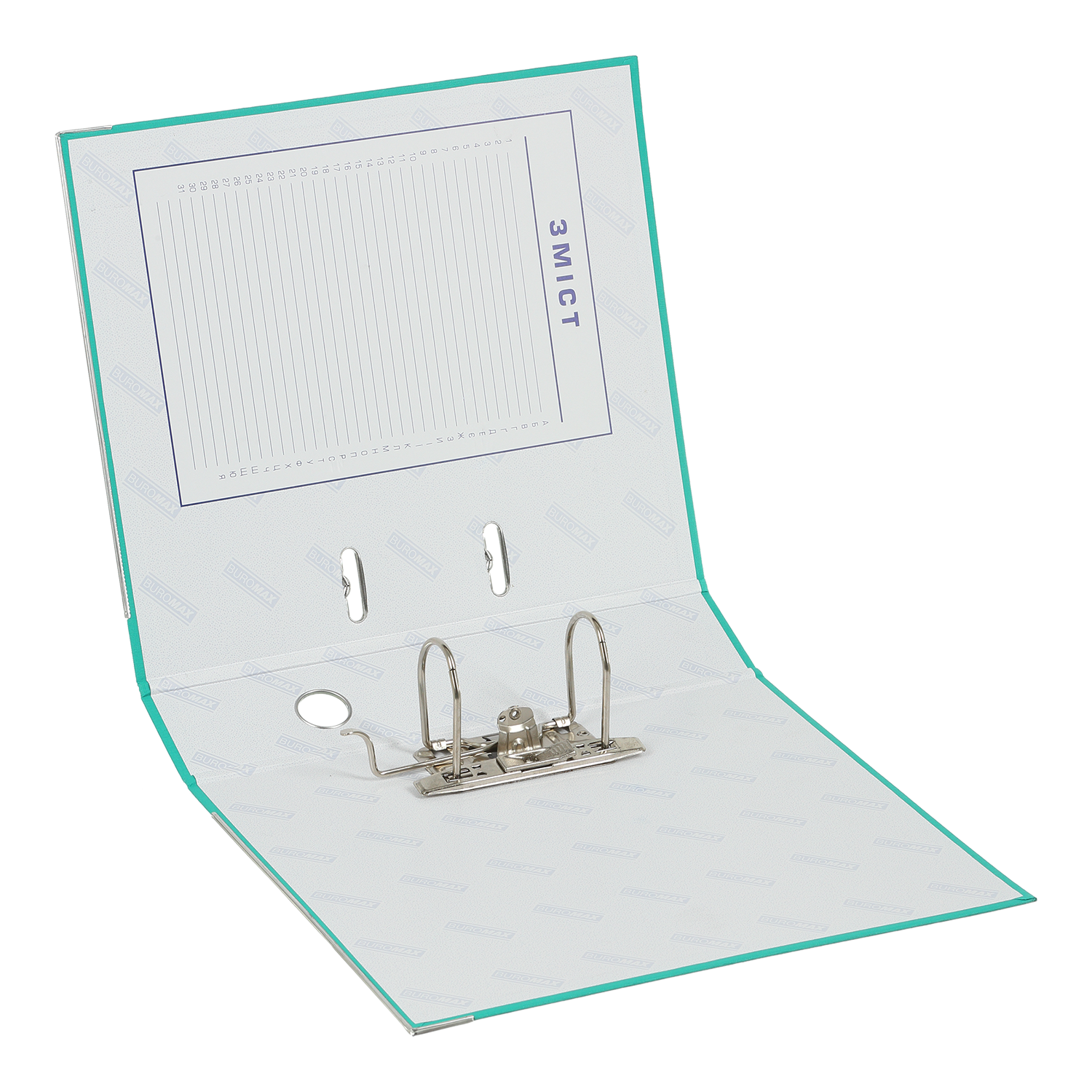Регистратор 7см. А4 (PP одностороннее покрытие) LUX JOBMAX бірюз. BuroMax — фото 2
