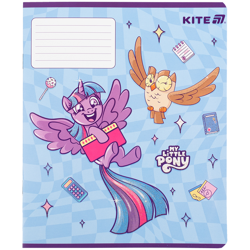 Зошит 12 арк., кл., УФ лак + глітер, Little Pony (LP25-232) Kite — фото 16