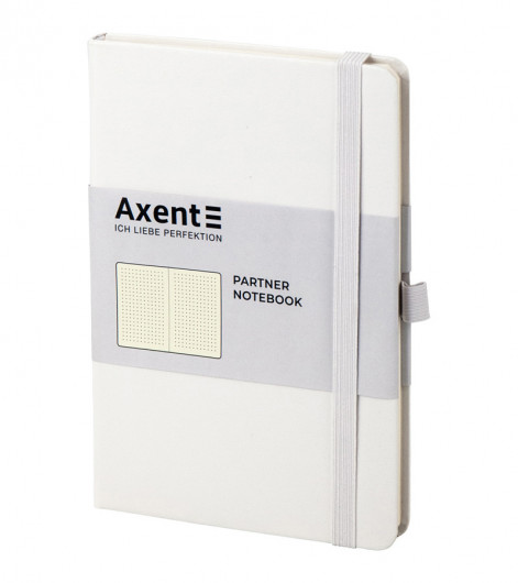 Книга записная Partner А5 (125*195мм.), 96л., линовка - точка, бел. Axent - фото 8