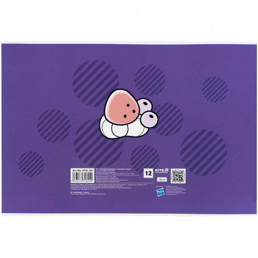 Тетрадь для рисования, 12 лист., скоба, софт тач + УФ лак, Little Pony (LP25-241) Kite - фото 10