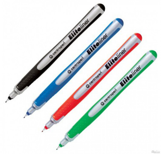 Линер Elite 0.3мм.(F) 4721, корпус зелен., стержень зелен. Centropen - фото 6