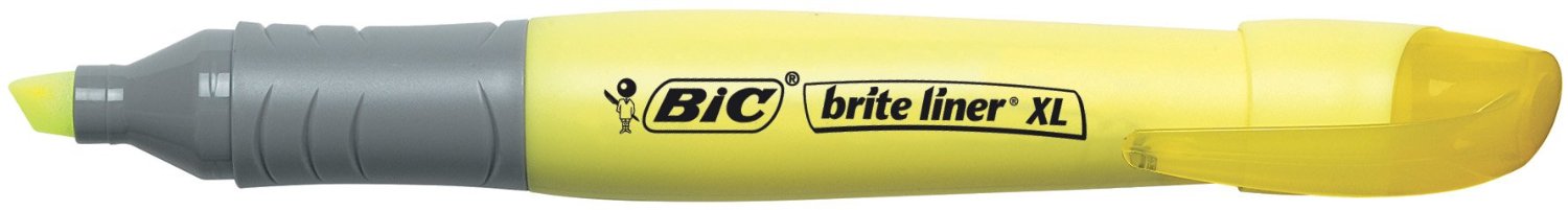 Маркер текстовый Btite liner XL 1-4,6мм., желт. Bic - фото 2