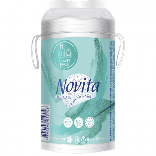 Диски ватные в полиетиленовом пакете, 50шт./уп. NOVITA - фото 2