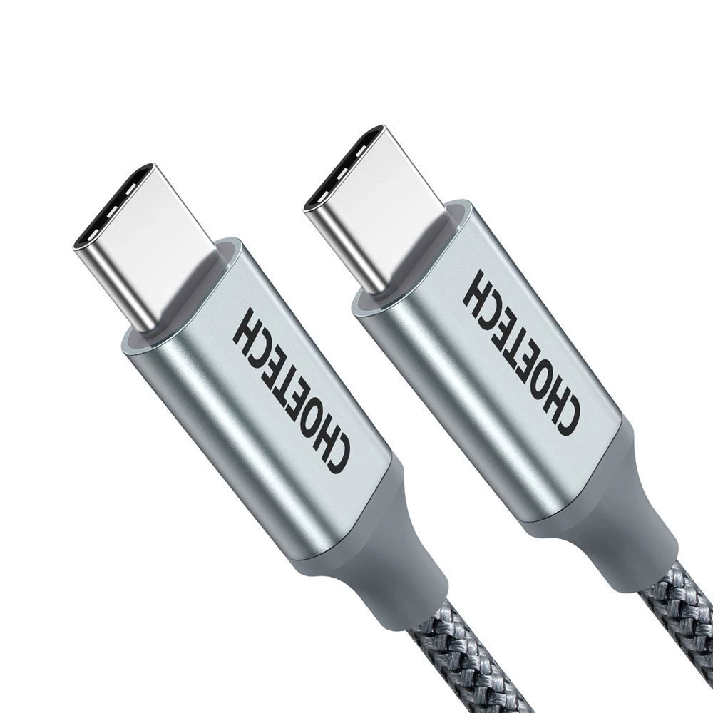 Кабель USB Type-C - Type-C, PD 100W, 1,8м., (XCC-1002), сірий CHOETECH — фото 1