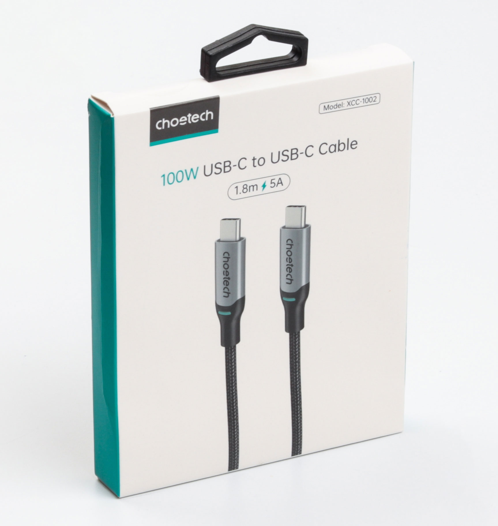 Кабель USB Type-C - Type-C, PD 100W, 1,8м., (XCC-1002), сірий CHOETECH — фото 6