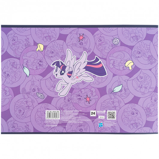 Зошит для малювання, 24 арк., скоба, софт тач + УФ лак, Little Pony (LP25-242) Kite — фото 10