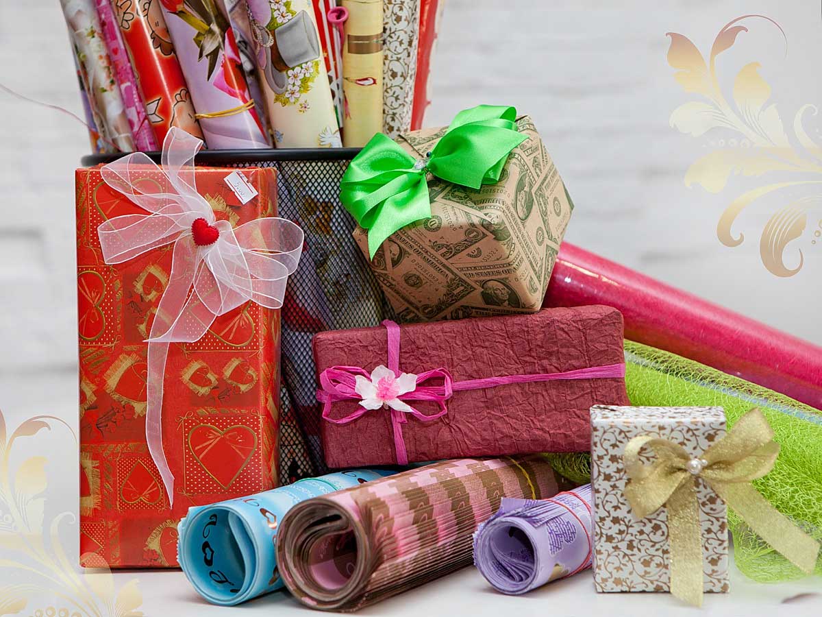 Папір пакувальний для пакування подарунків 0,7м. Китай - фото 1