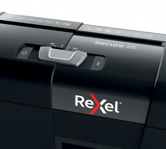 Уничтожитель документов Secure X6, P4 6 листов, перекрестная резка, корзина 10л Rexel - фото 10
