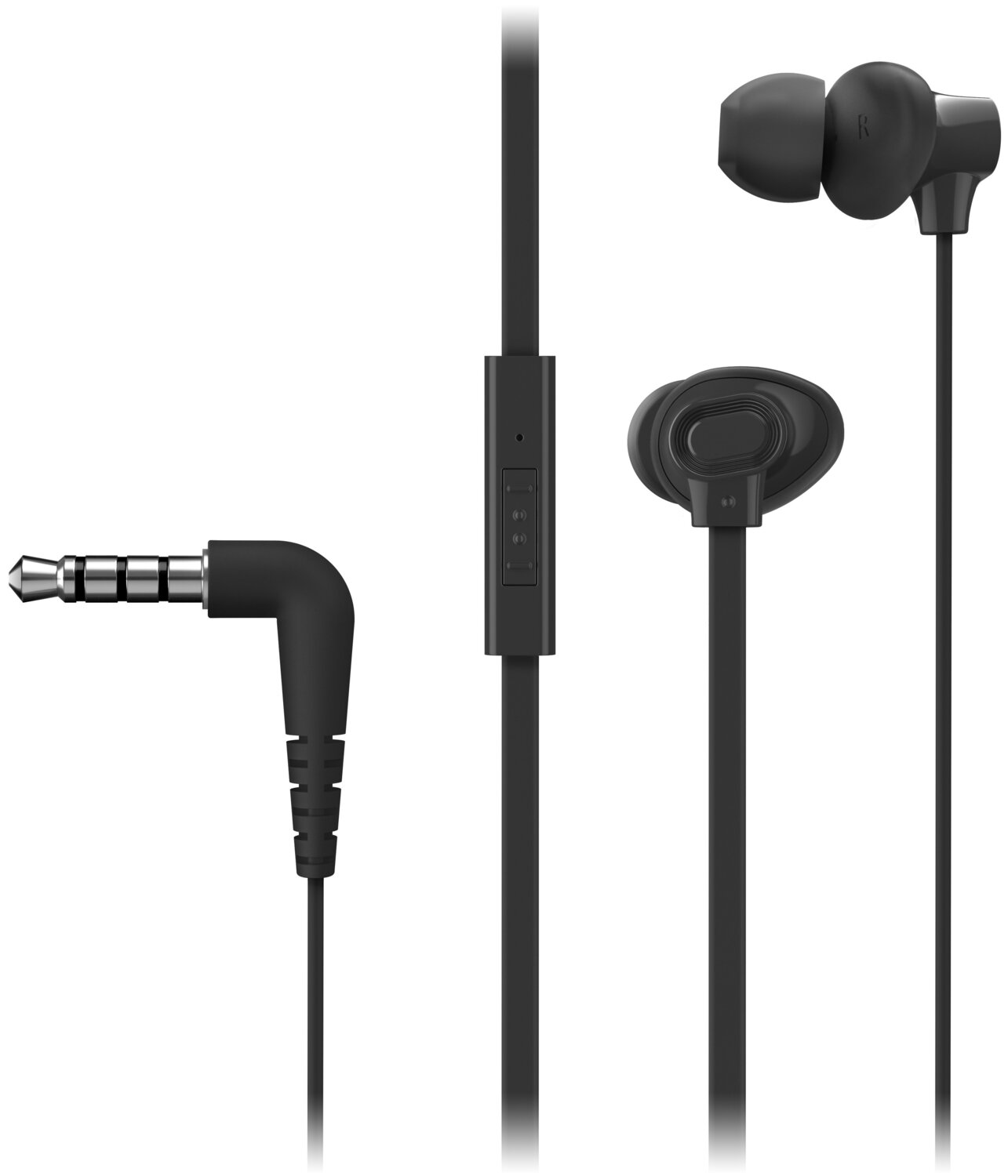 Навушники RP-TCM130GEW дротові з мікрофоном, чорн. Panasonic - фото 1