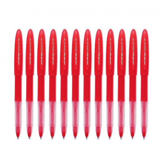 Гелевая ручка Uni-ball Signo Gelstick, 0,7мм., корпус красн., стержень красн. Uni - фото 6