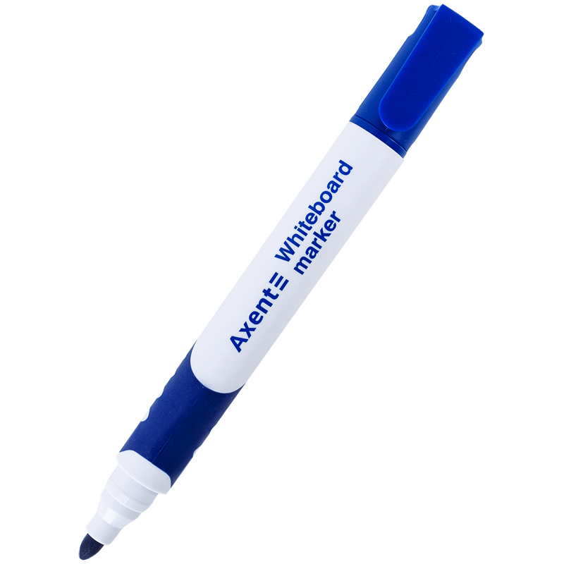 Маркер для досок Whiteboard Comfort Grip 2552-A, круглое острие 2мм., синий Axent - фото 4