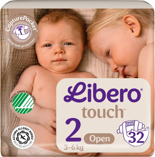 Подгузники детские Libero Touch 2 (3-6 кг), 32шт/уп. (7322541070315) Libero - фото 2