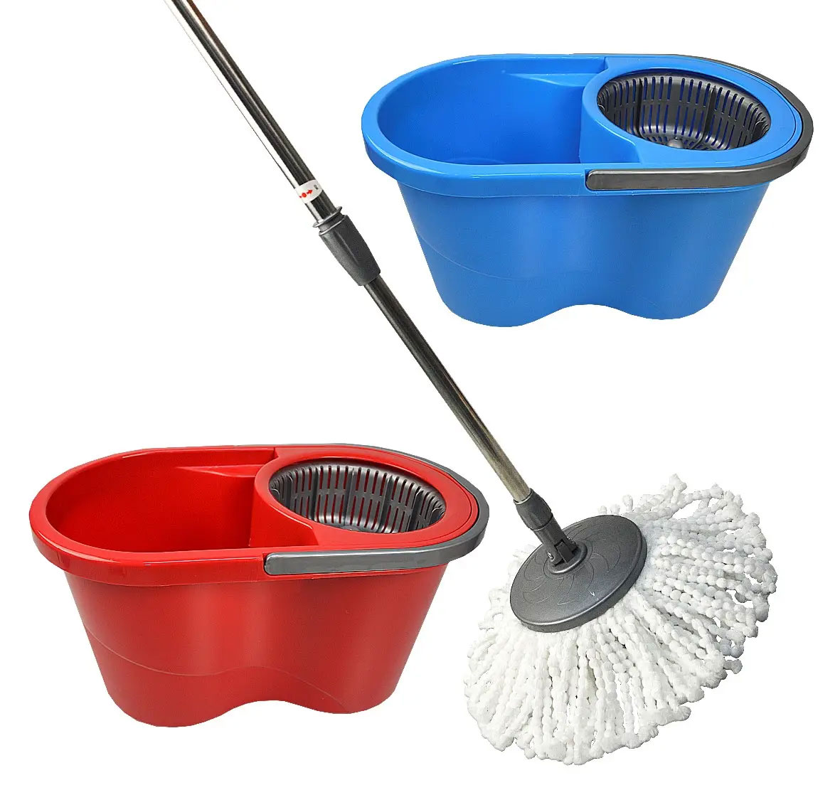 Набір для прибирання Magic Mop. Швабра та відро з з системою самовіджиму, асорті Zambak Plastik — фото 6