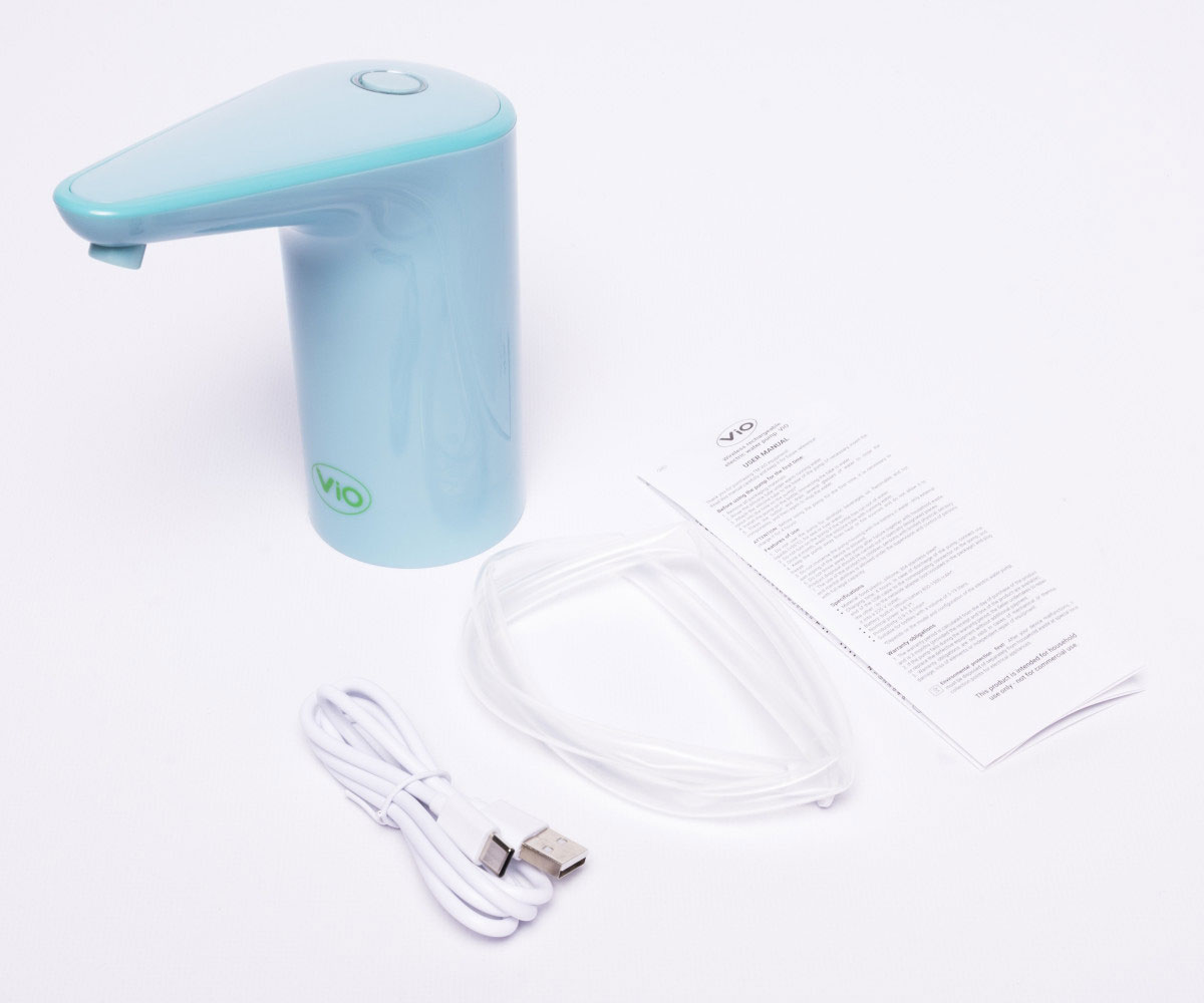Электрический насос для воды ViO E11 Blue, microUSB кабель в комплекте, голуб. ViO - фото 5