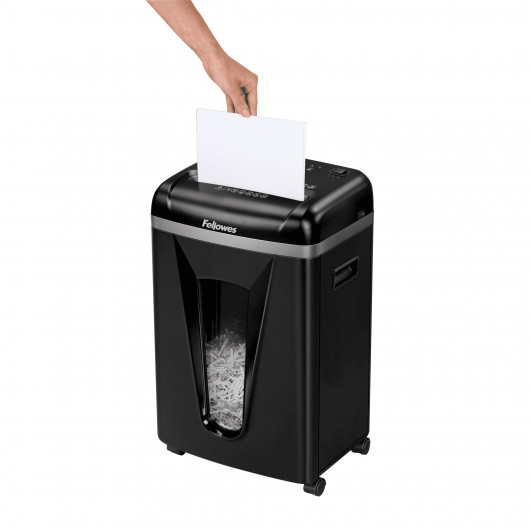 Уничтожитель документов Microshred 450M, 9 лист., фрагменты 2*12мм., корзина 22л. FELLOWES - фото 3