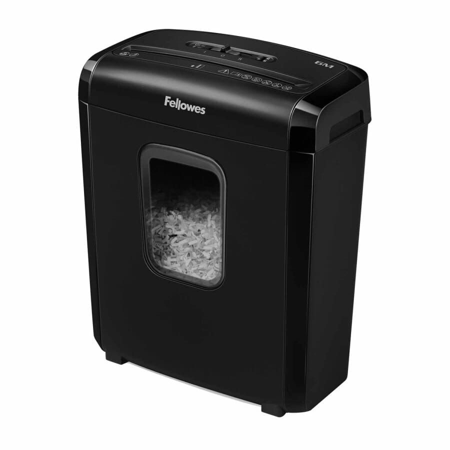 Уничтожитель документов 6M, 6 лист. фрагменты 4*12мм., корзина 13л. FELLOWES - фото 1